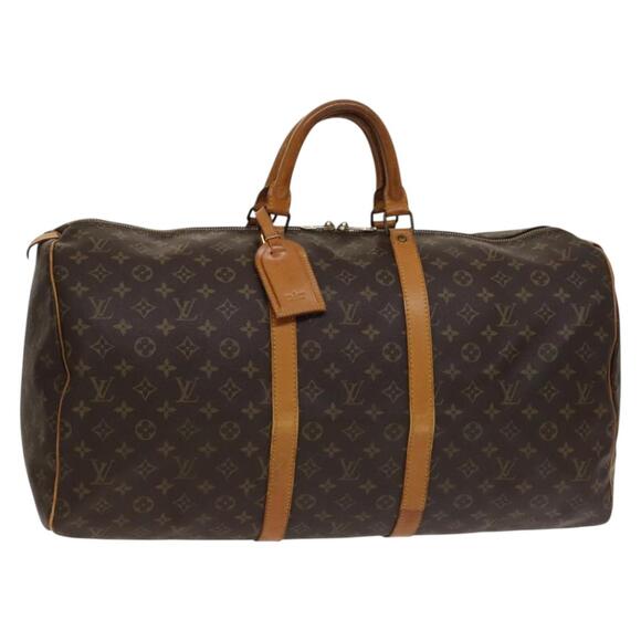 LOUIS VUITTON Monogram Keepall 55 Boston Bag M41424 - Picture 1 of 16